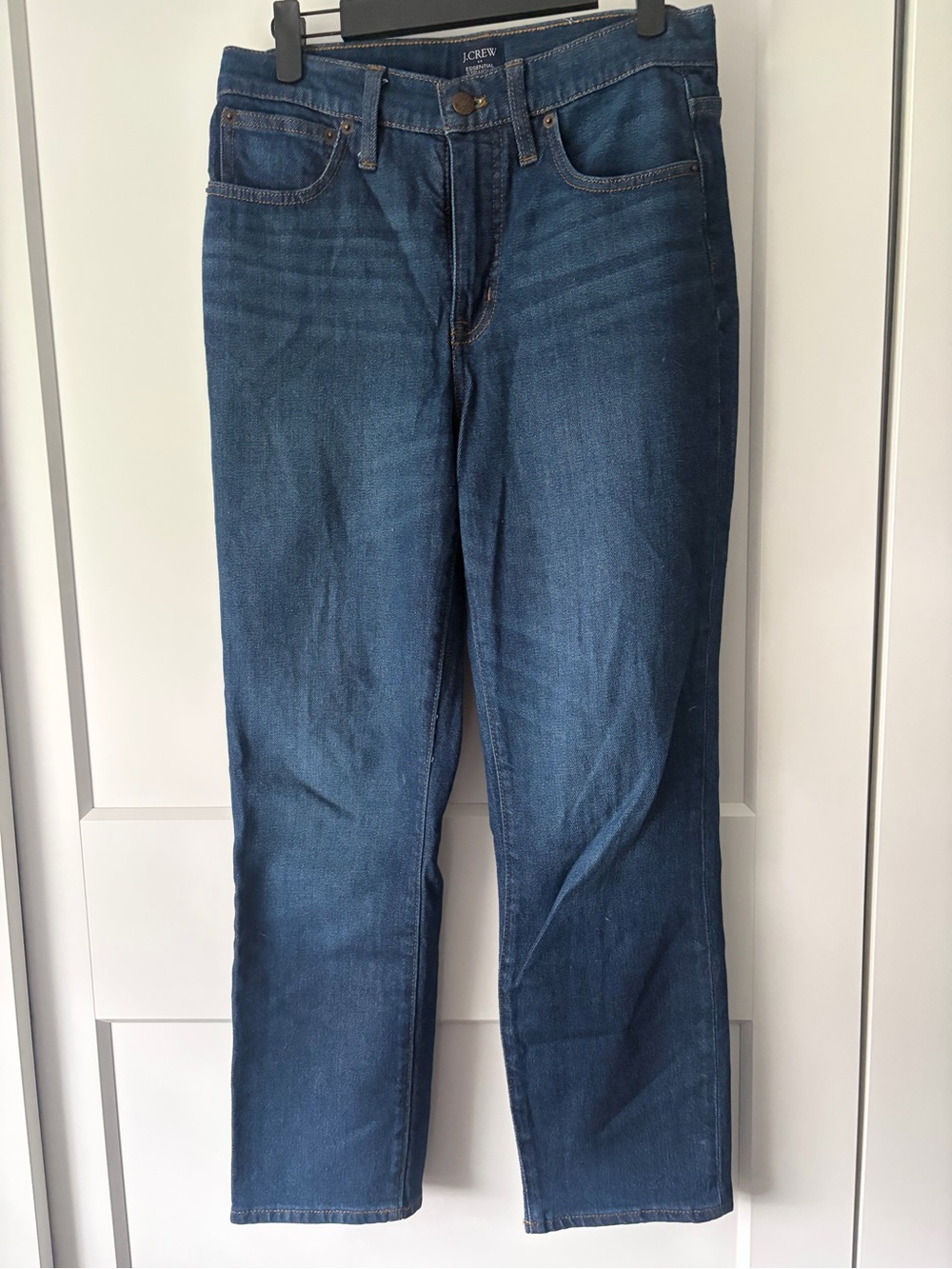 J. Crew Women's Dark Blue Straight-Leg Jeans - 27 Fall Transitional Denim